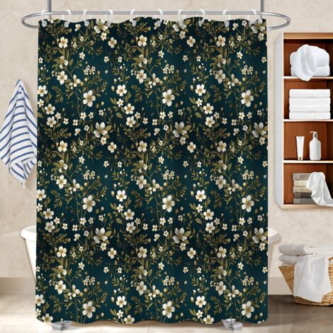 Rideau de douche imperméable en polyester 180x180 artistique rideau imperméable pour appartement (1/5)