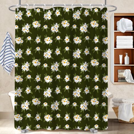 Rideau polyester pour douche 180x180 avec motif rideau imperméable pour se sentir en vacances chez soi (1/5)