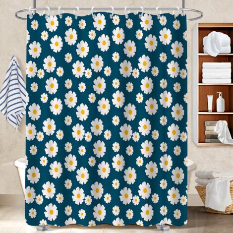 Rideau de bain imprimé polyester 180x180 imprimé bâche de douche pour cacher un carrelage un peu vieillot (1/5)