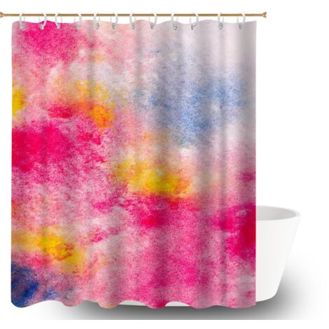 Rideau de douche en polyester 180x180 tendance bâche polyester douche pour jeune couple emménageant (1/5)
