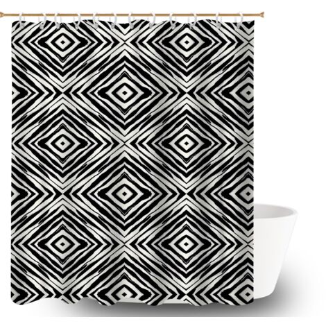 Rideau de douche en polyester 180x180 moderne bâche de douche pour salon de coiffure (1/5)