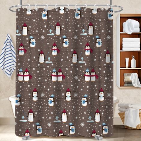 Rideau de douche 180x180 imprimé rideau imperméable pour une déco qui inspire (1/5)