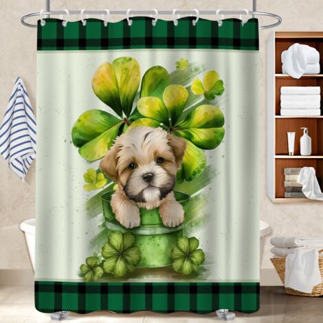 Kit rideau de douche en polyester 180x180 aéré polyester pour salle de bain pour décoration salle de bain (1/5)