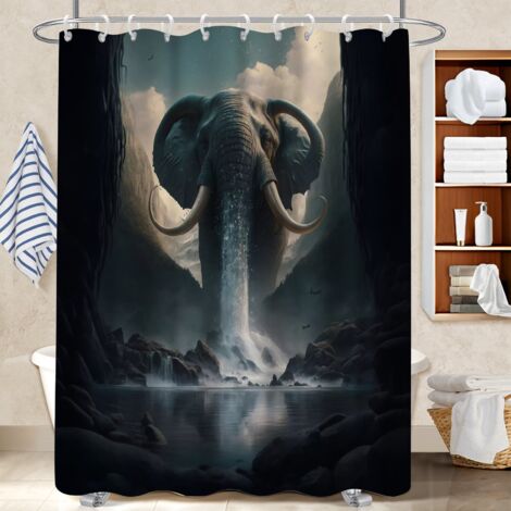 Rideau polyester pour douche 180x180 infroissable cache baignoire pour offrir à noël ou un anniversaire (1/5)