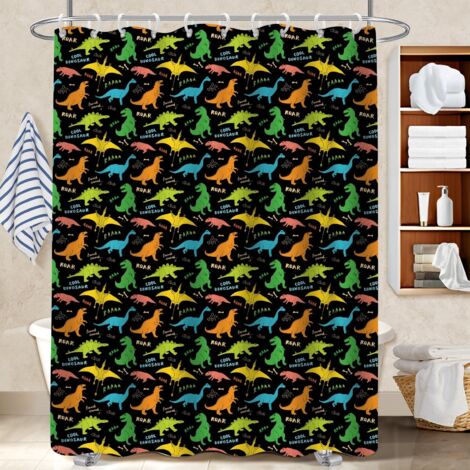 Rideau de douche imperméable en polyester 180x180 séchage rapide protection douche pour créer une ambiance spa (1/5)