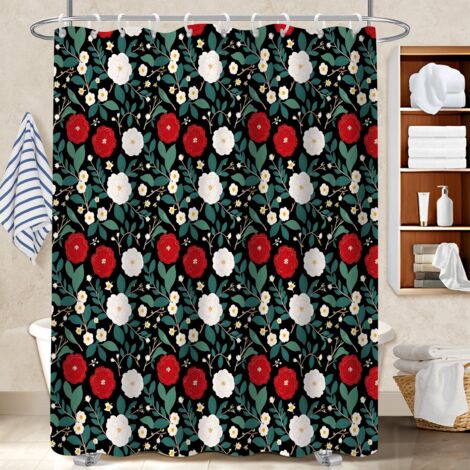 Rideau de bain en polyester 180x180 original voile de douche pour maison de vacances au bord de la mer (1/5)