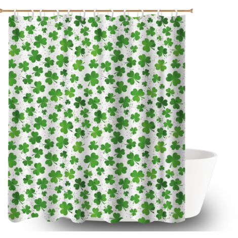 Rideau de bain imprimé polyester 180x180 Élégant bâche de douche pour une petite salle de bain (1/5)