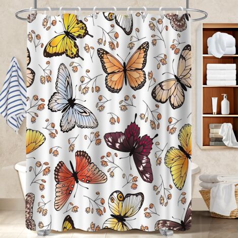 Rideau polyester pour douche 180x180 fluide rideau séchage rapide pour créer une ambiance spa (1/5)
