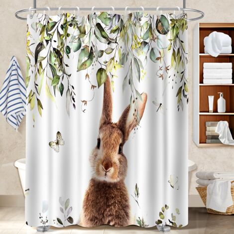 Rideau de bain 180x180 antifongique voile de douche pour décoration salle de bain (1/5)