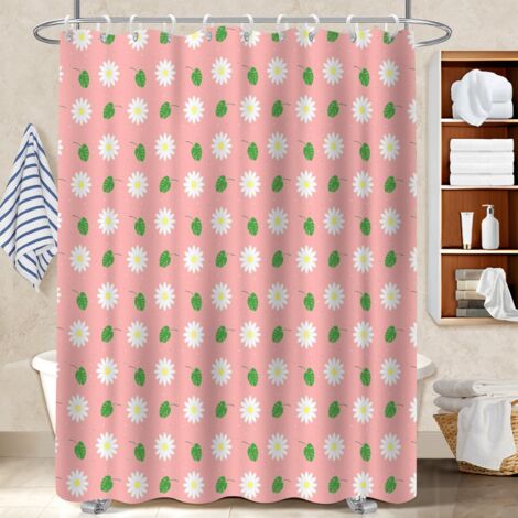 Rideau douche imperméable polyester 180x180 aéré rideau imperméable pour maison secondaire (1/5)
