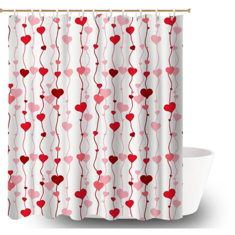 Rideau de bain imprimé polyester 180x180 dessin bâche polyester douche pour accueillir l’été dans sa maison (1/5)