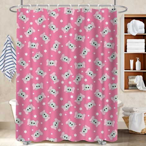 Rideau de douche tissu polyester 180x180 avec œillets bâche polyester douche pour créer une ambiance spa (1/5)