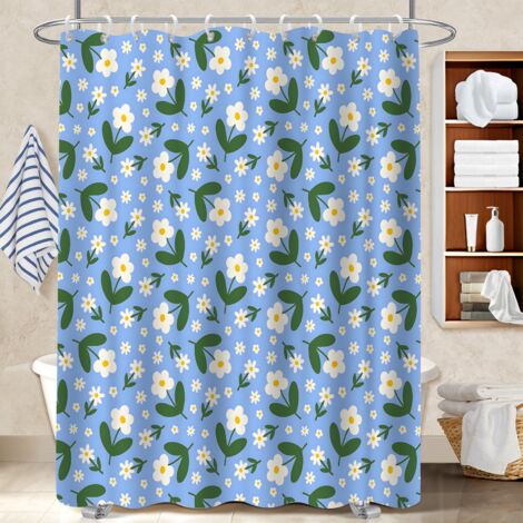Rideau polyester pour douche 180x180 imperméable protection douche pour les amateurs de déco (1/5)