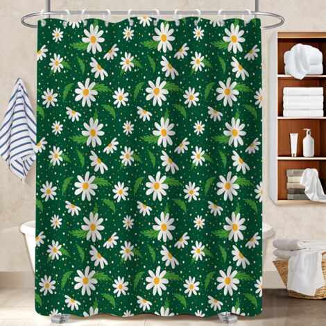 Rideau de douche tissu polyester 180x180 moderne rideau étanche pour personne allergique (1/5)