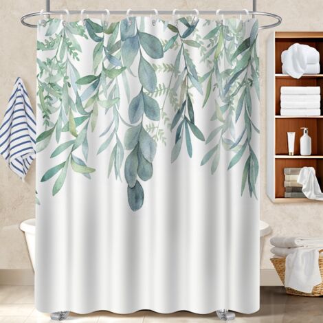 Rideau douche polyester 180x180 stylé protection douche pour célibataire actif (1/5)