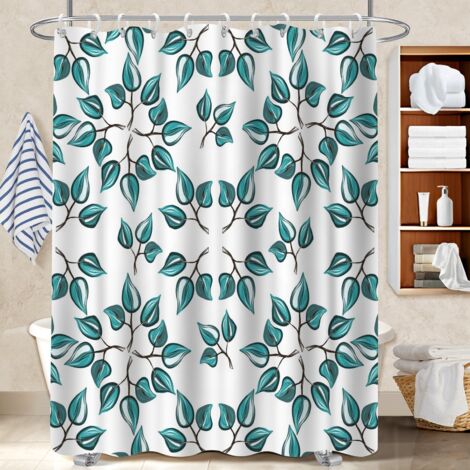 Rideau de douche tissu polyester 180x180 design polyester pour salle de bain pour hôtel / airbnb (1/5)
