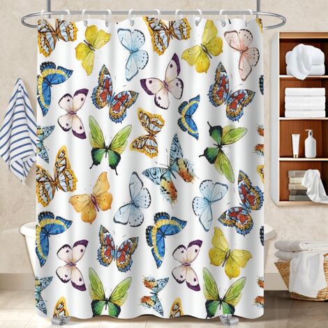 Voile de douche polyester 180x180 souple cache baignoire pour ambiance spa à domicile (1/5)