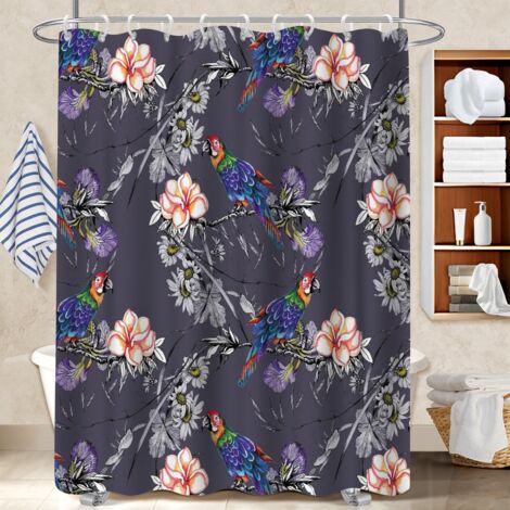 Rideau douche imperméable polyester 180x180 naturel housse de baignoire pour accueillir l’été dans sa maison (1/5)