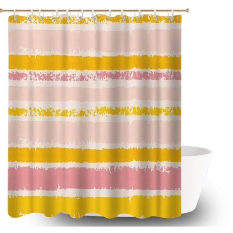 Rideau de bain en polyester 180x180 déco d‘intérieur voile de douche pour maison de vacances au bord de la mer (1/5)