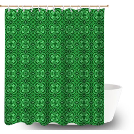 Rideau de douche tissu polyester 180x180 résistant housse de baignoire pour protéger le sol des éclaboussures efficacement (1/5)