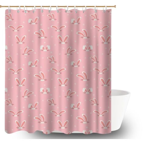 Rideau de douche en polyester 180x180 Élégant bâche de douche pour rafraîchir sa salle de bain (1/5)