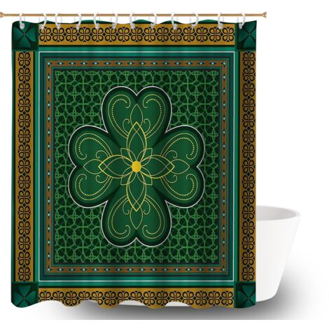 Rideau de douche en polyester 180x180 fluide rideau étanche pour un moment de détente absolue (1/5)