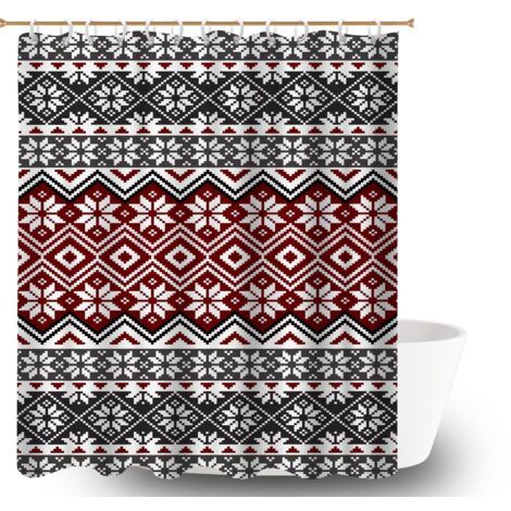 Rideau douche polyester 180x180 Élégant rideau séchage rapide pour créer une ambiance spa (1/5)