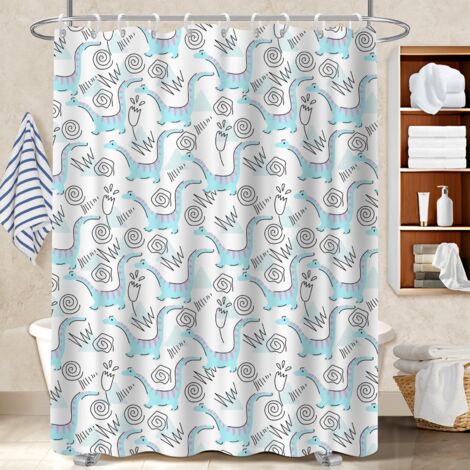 Rideau douche imperméable polyester 180x180 naturel cache baignoire pour accueillir l’été dans sa maison (1/5)