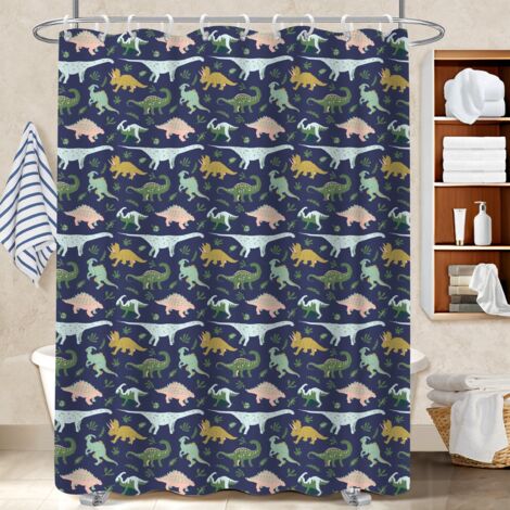 Rideau de douche 180x180 avec motif rideau imperméable pour maison secondaire (1/5)