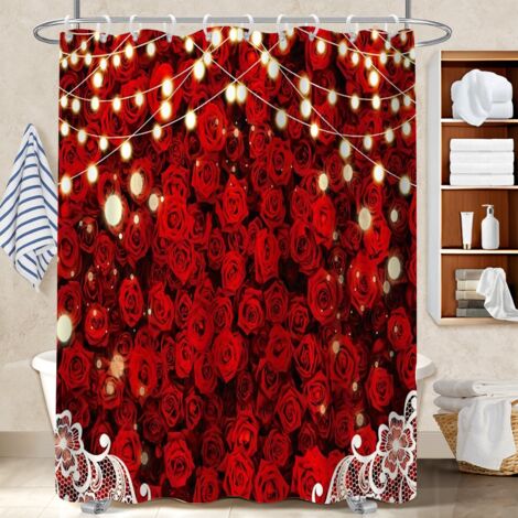 Voile de douche polyester 180x180 pratique housse de baignoire pour logement étudiant (1/5)