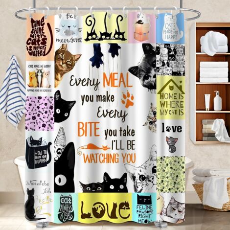 Kit rideau de douche en polyester 180x180 souple bâche de douche pour maison de vacances au bord de la mer (1/5)