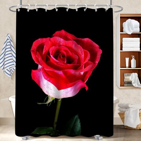 Rideau de douche tissu polyester 180x180 pratique bâche polyester douche pour une déco qui inspire (1/5)
