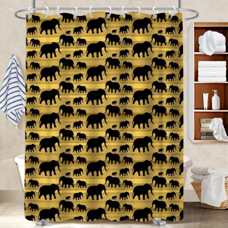 Voile de douche fluide en polyester 180x180 cocooning housse de baignoire pour hôtel / airbnb (1/5)