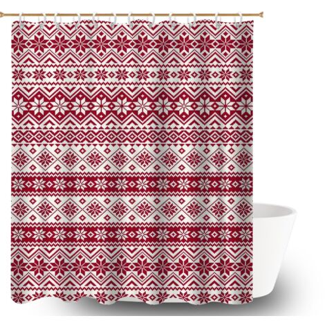 Rideau de bain imprimé polyester 180x180 antifongique bâche polyester douche pour préparer la maison avant l’arrivée d’invités (1/5)