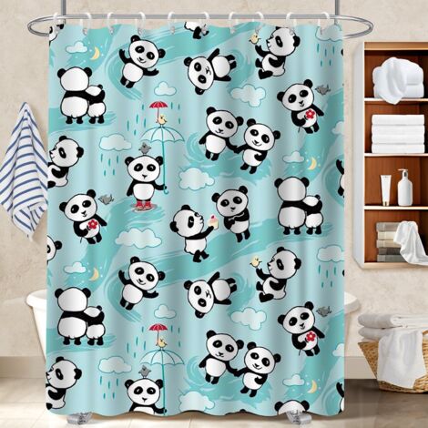 Rideau de douche imperméable en polyester 180x180 Élégant rideau imperméable pour dans une salle de bain design (1/5)