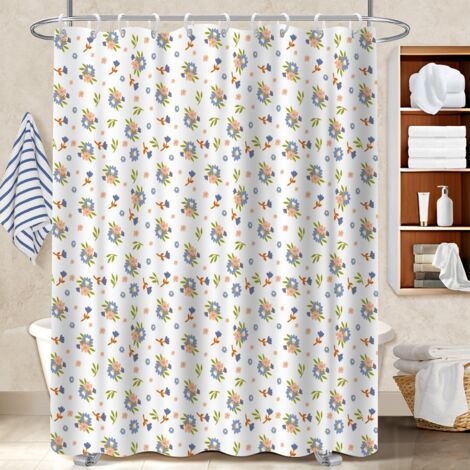 Rideau polyester pour douche 180x180 bordure lestée rideau étanche pour un éveil en douceur le matin (1/5)