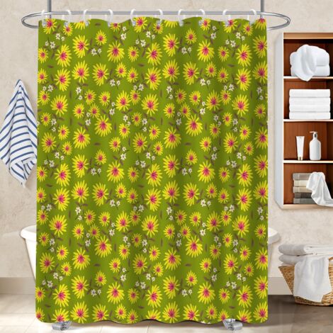 Rideau douche polyester 180x180 Évasion protection douche pour maison secondaire (1/5)
