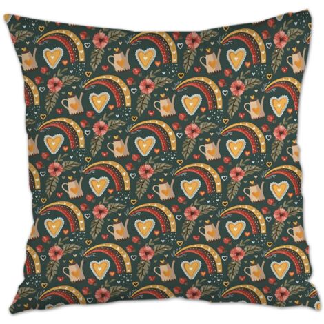 Housse de coussin décorative à la mode pour la maison inaltérable pour mariage, anniversaire, la Saint-Valentin, la Fête des Mères et des Pères (1/5)