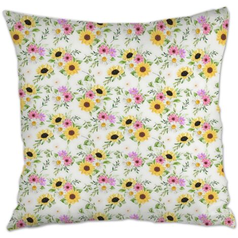Housse de coussin 45x45 cm en polyester résistant aux tachespour anniversaire (1/5)