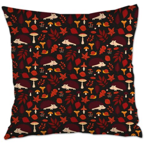 Housse de coussin 45x45 cm carrée facile d'entretien pour canapé chambre salon (1/5)
