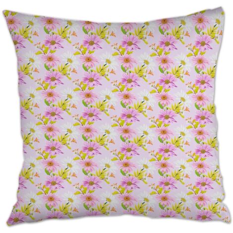Housse de coussin 45x45 cm en polyester inaltérable pour mariage, anniversaire, naissance de bébé (1/5)