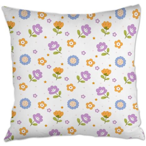 Housse de coussin 45x45 cm en polyester cachée zippée pour canapé lit salon chambre à coucher décoration de la saint-valentin (1/5)