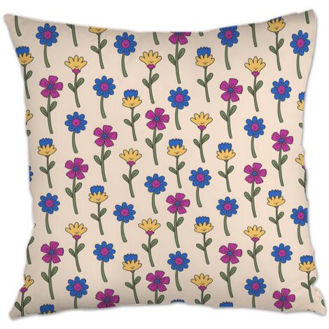 Housse de coussin carréemaison douce confortable pour salon chambre à coucher (1/5)