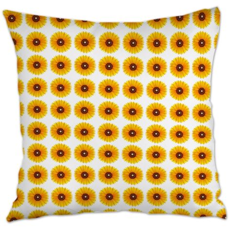 Housse de coussin 45x45 cm en polyester à fermeture éclair invisible pour canapé lit salon chambre (1/5)