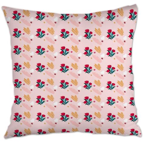 Housse de coussin 45x45 cm carrée lavable en machine pour naissance de bébé (1/5)