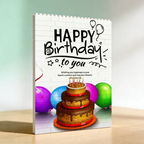 Cadre en briques, cadeau pour anniversaire (1/5)