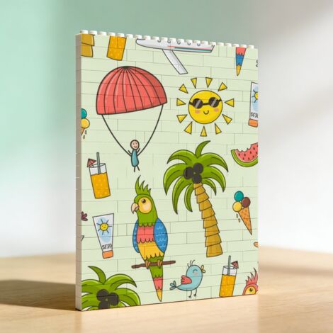 Souvenir original en blocs : décoration pour la maison et les familles (1/5)