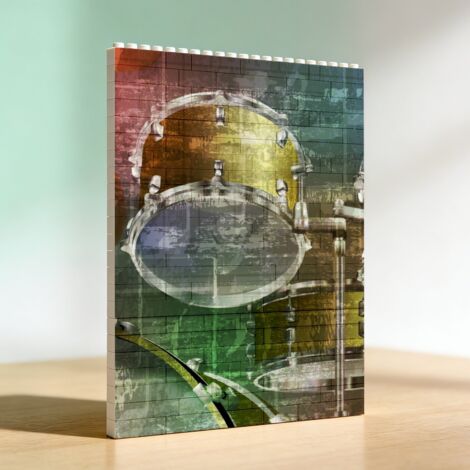 Cadre photo en blocs, cadeau pour saint valentin (1/5)