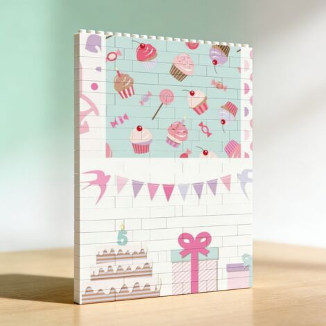 Cadre en briques, cadeau pour saint valentin (1/5)