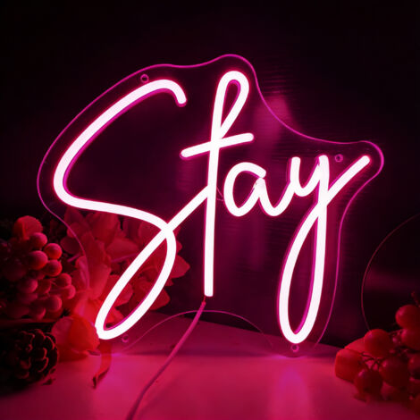 Enseigne néon « Slay » – Lumière LED pour chambre –murale artistique et esthétique Enseignes néon Y2K : Chambre d'étudiante, Salle de jeux, « Gamer Queen » (1/5)